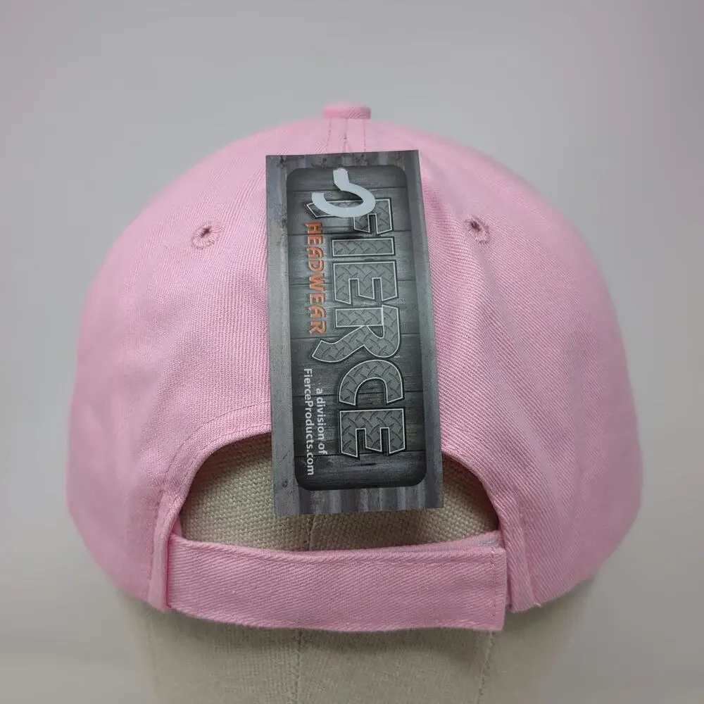 Ducks Unlimited Baseball Cap Pink One Size Strapback Feather Logo Hat Cotton